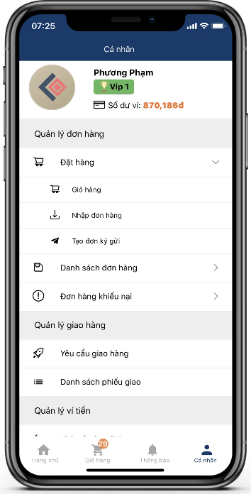 App order Trung Quốc